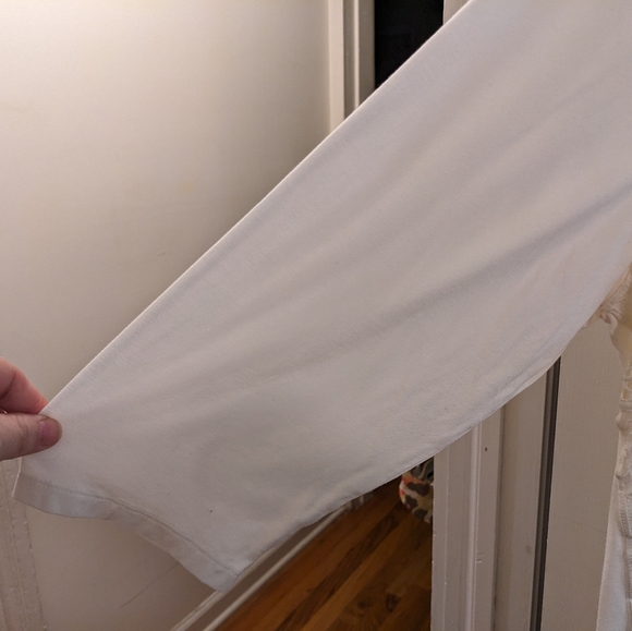 Lane Bryant white, hi-lo, 3/4 sleeve top, size 22/24 - Picture 4 of 12